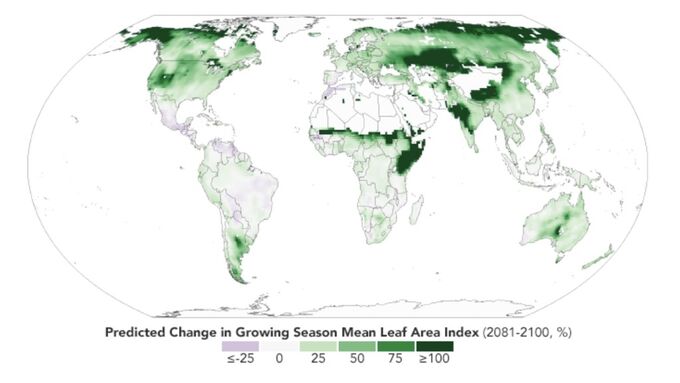 Bilder från NASA - Jorden blir grönare av ökade koldioxidutsläpp – Klimat –  Aftonbladet live