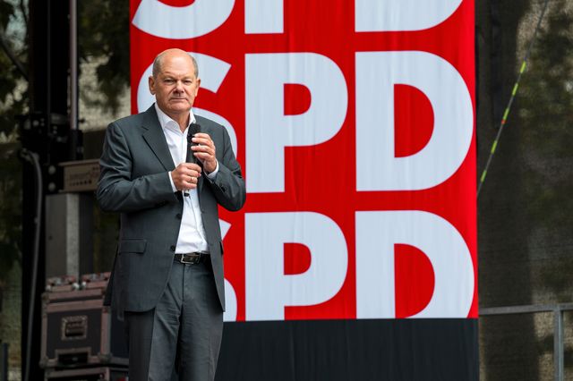 Olaf Scholz, partiledare för SPD, finns bland dem som fördömt attacken. Arkivbild.