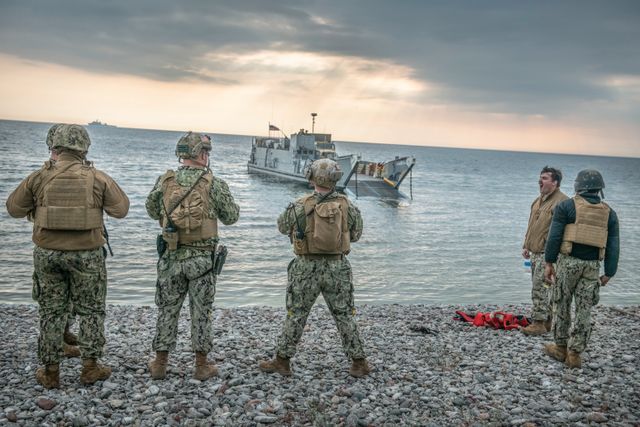 Soldater under övningen Baltops på Gotland 2022, då Sverige övade med framtida Natopartnern USA.