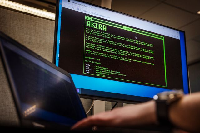 Ryska hackargruppen Akira misstänks ligga bakom it-attacken mot lönesystemet Primula. Arkivbild.