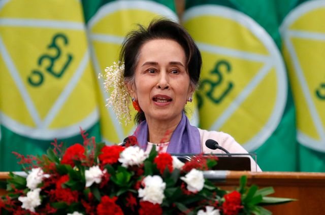 Aung San Suu Kyi. 