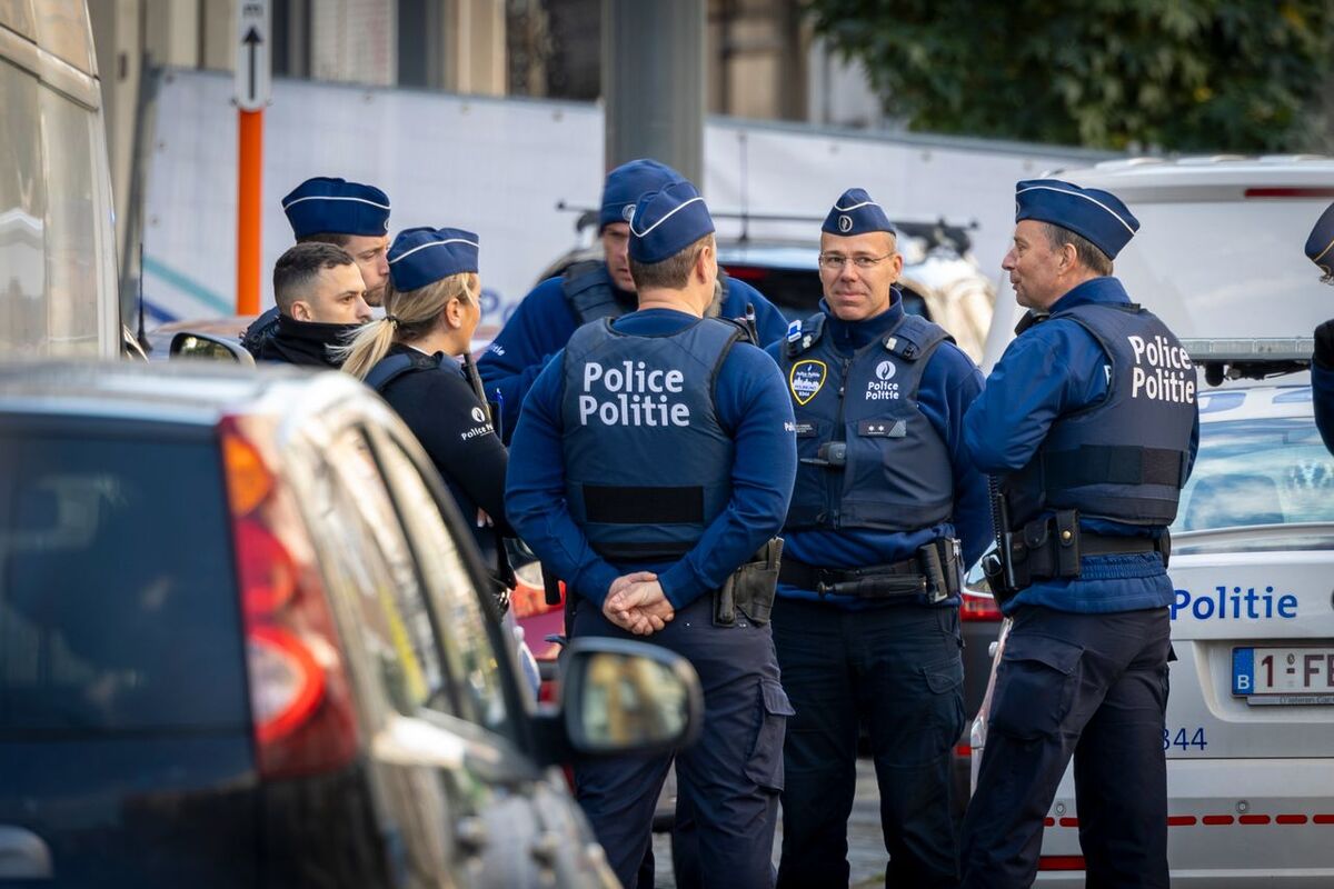 Belgisk polis dagen efter terrordådet.