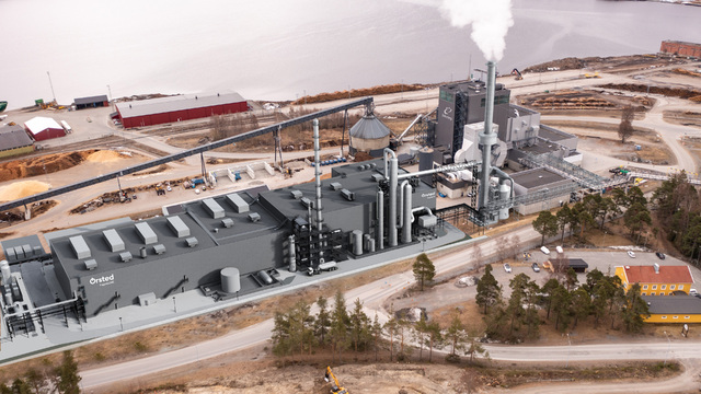 I Örnsköldsvik kommer 50 000 ton grön e-metanol att tillverkas årligen enligt ett nytt projekt initierat av danska Ørsted. E-metanol utvinns ur skogsindutrin