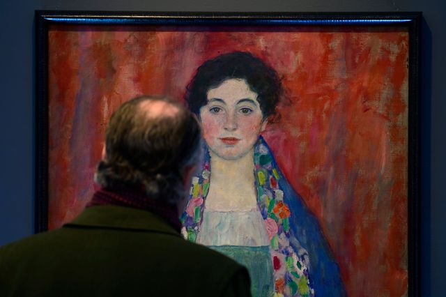 Gustav Klimts "Porträtt av fröken Lieser".