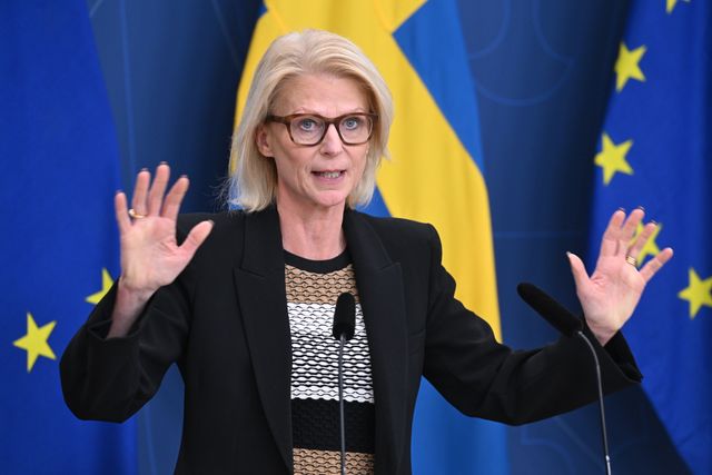 Finansminister Elisabeth Svantesson (M).