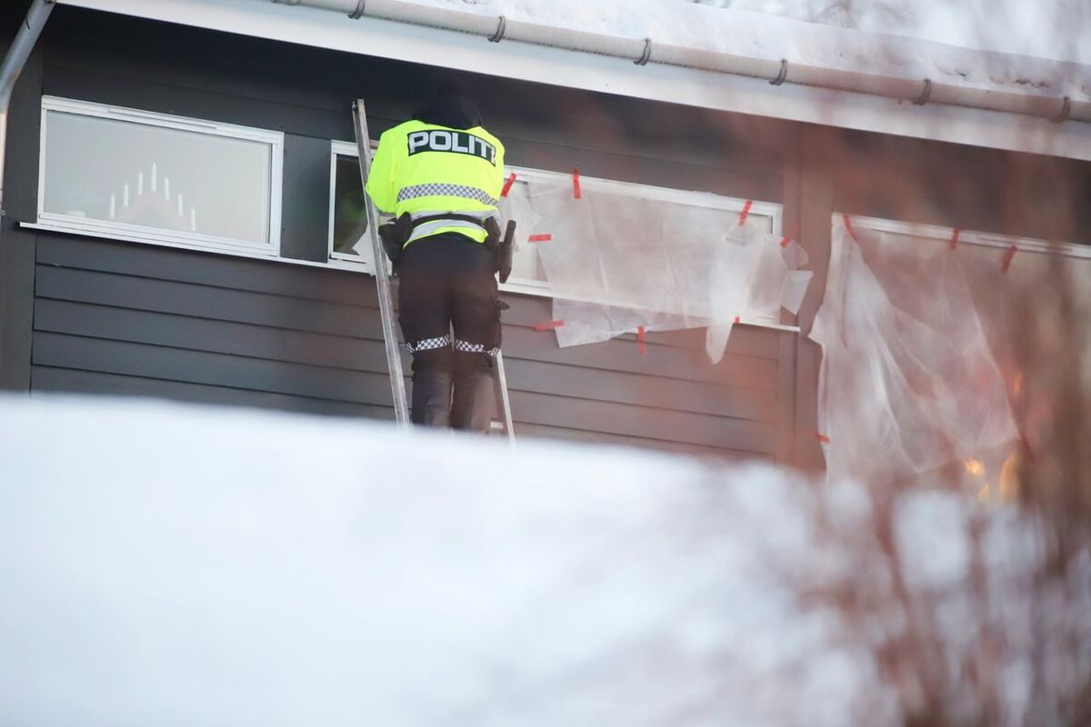 Norsk polis i Sørfold 1 januari.