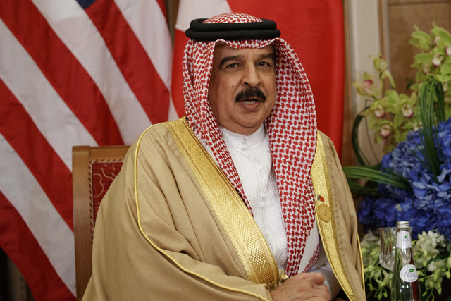 Kungen av Bahrain, Hamad bin Isa Al Khalifa.