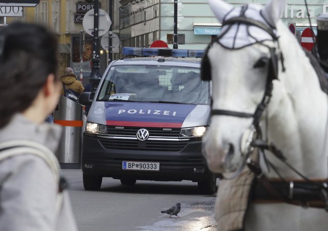 Polis på Wiens gator. 