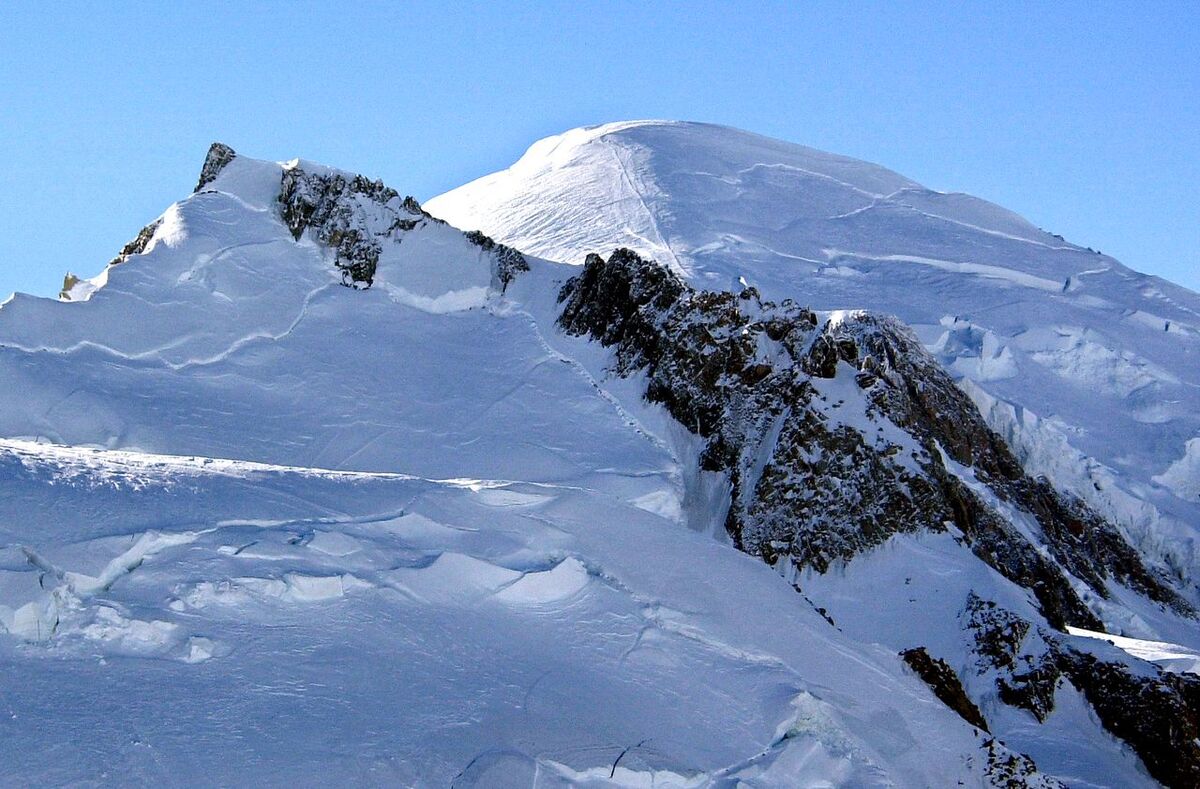 Arkivbild på Mont Blanc. 