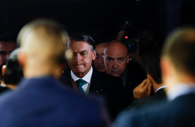 Avgående president Jair Bolsonaro