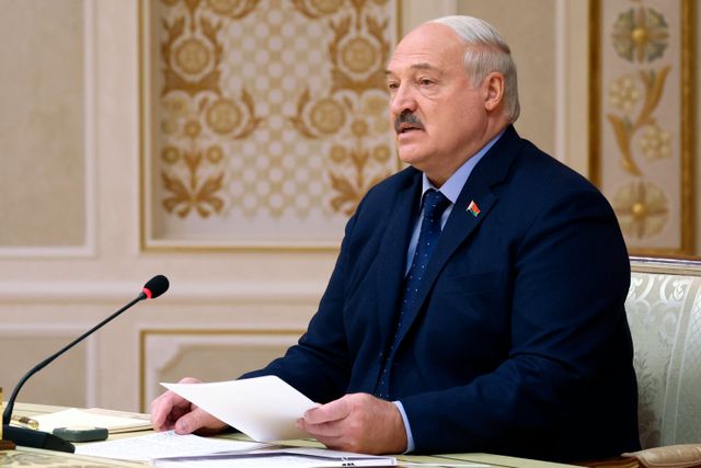 Belarus ledare Aleksandr Lukasjenko. Arkivbild.