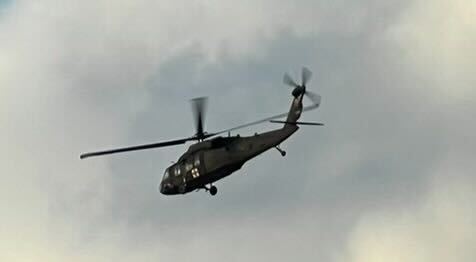 Nio soldater fick evakueras med helikopter. 