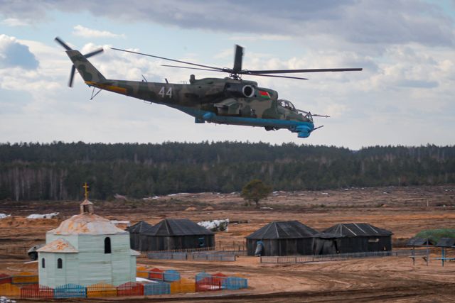 Arkivbild – en belarusisk helikopter.