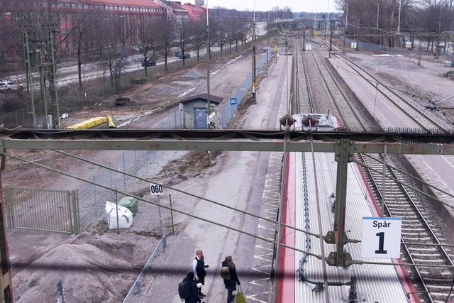 Södra station i Örebro, där olyckan inträffade. Arkivbild.