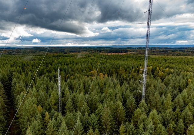 Efter att läckorna vid gasledningarna Nord Stream 1 och 2 i Östersjön uppmättes förhöjda nivåer metangas i luften. Bild på en mätstation utanför Perstorp från förra året.