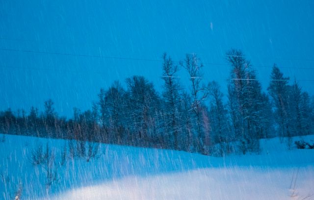 Snö i Tromsö. Arkivbild.
