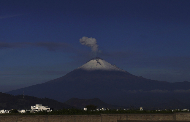 Vulkanen Popocatépetl i september 2022. 