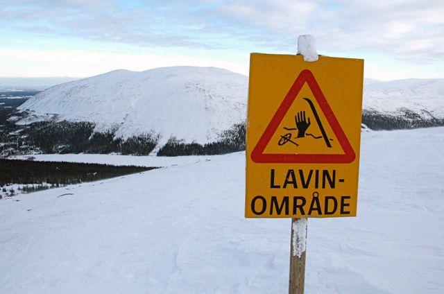 Det är betydande risk för laviner i Södra Lapplandsfjällen, Västra Vindelfjällen och Abisko/Riskgränsfjällen. Arkivbild.