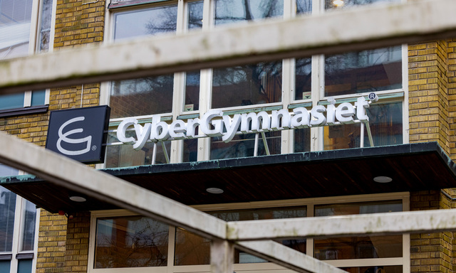 Cybergymnasiet i Stockholm. Arkivbild. 