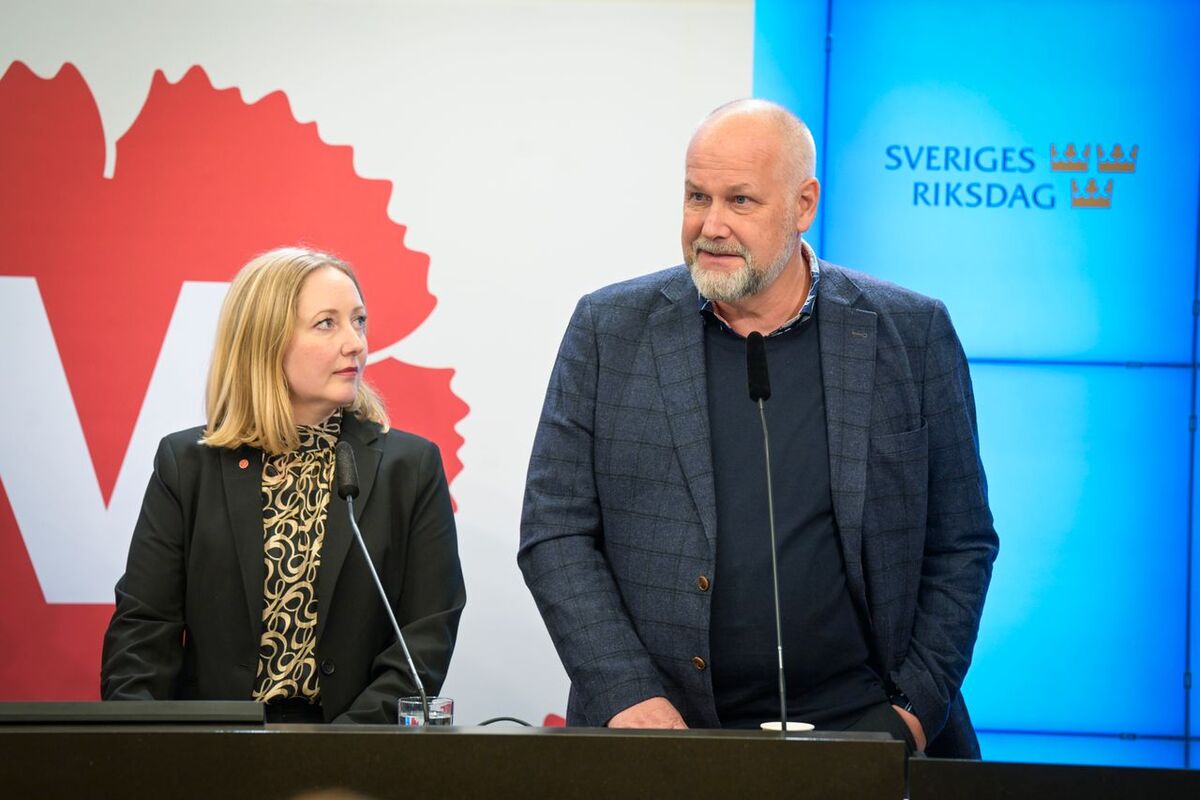 Vänsterpartiets toppkandidat till EU-parlamentsvalet Jonas Sjöstedt.