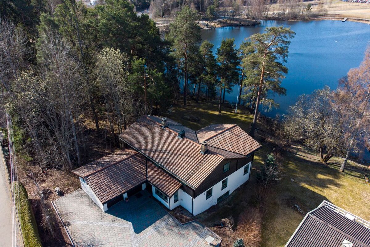 Huset til den drapssiktede Tom Hagen i Sloraveien ii Lørenskog.