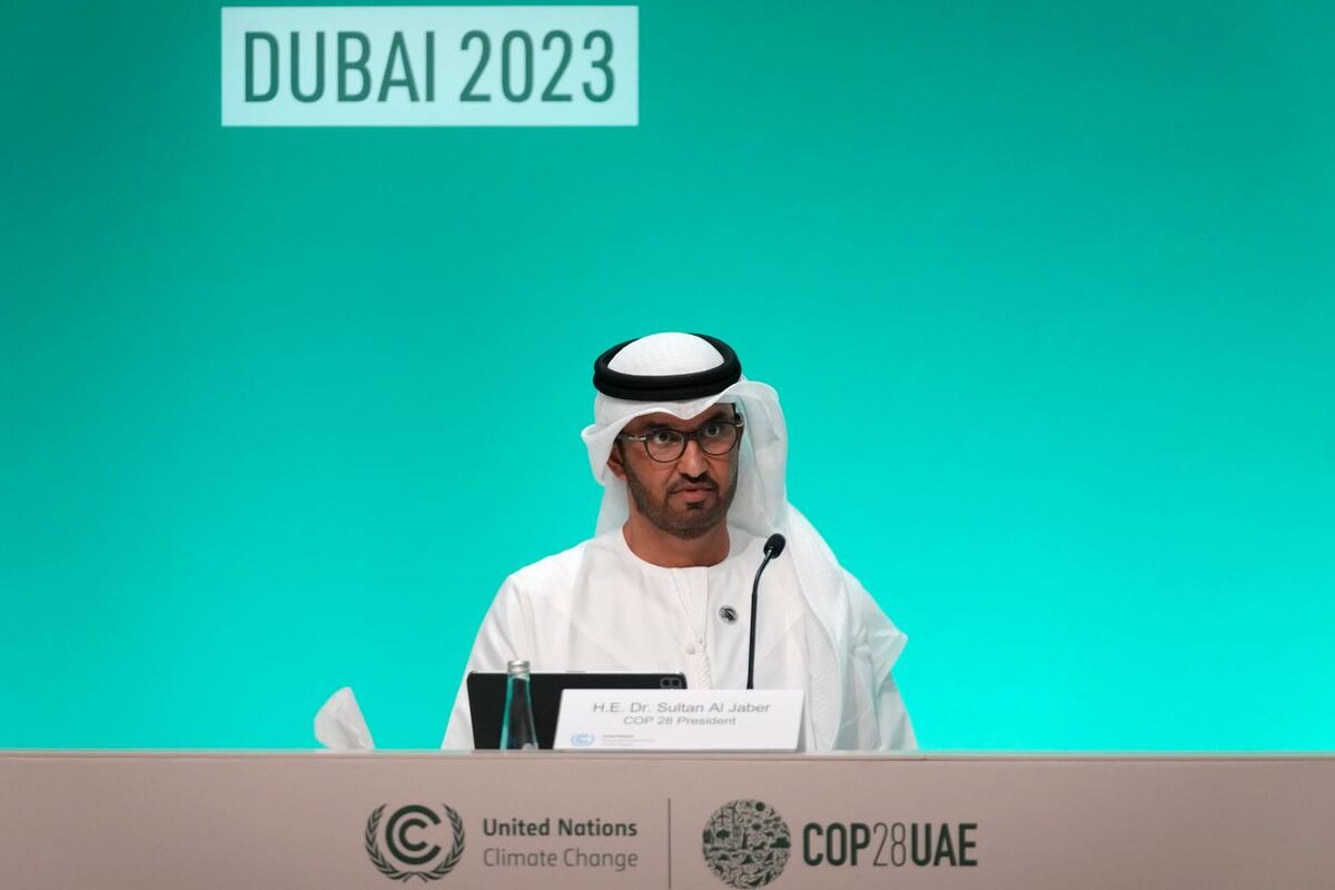 Sultan al-Jaber under torsdagen, den första dagen på COP28 i Dubai.