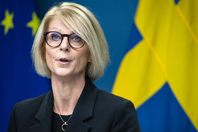 Elisabeth Svantesson, finansminister. 