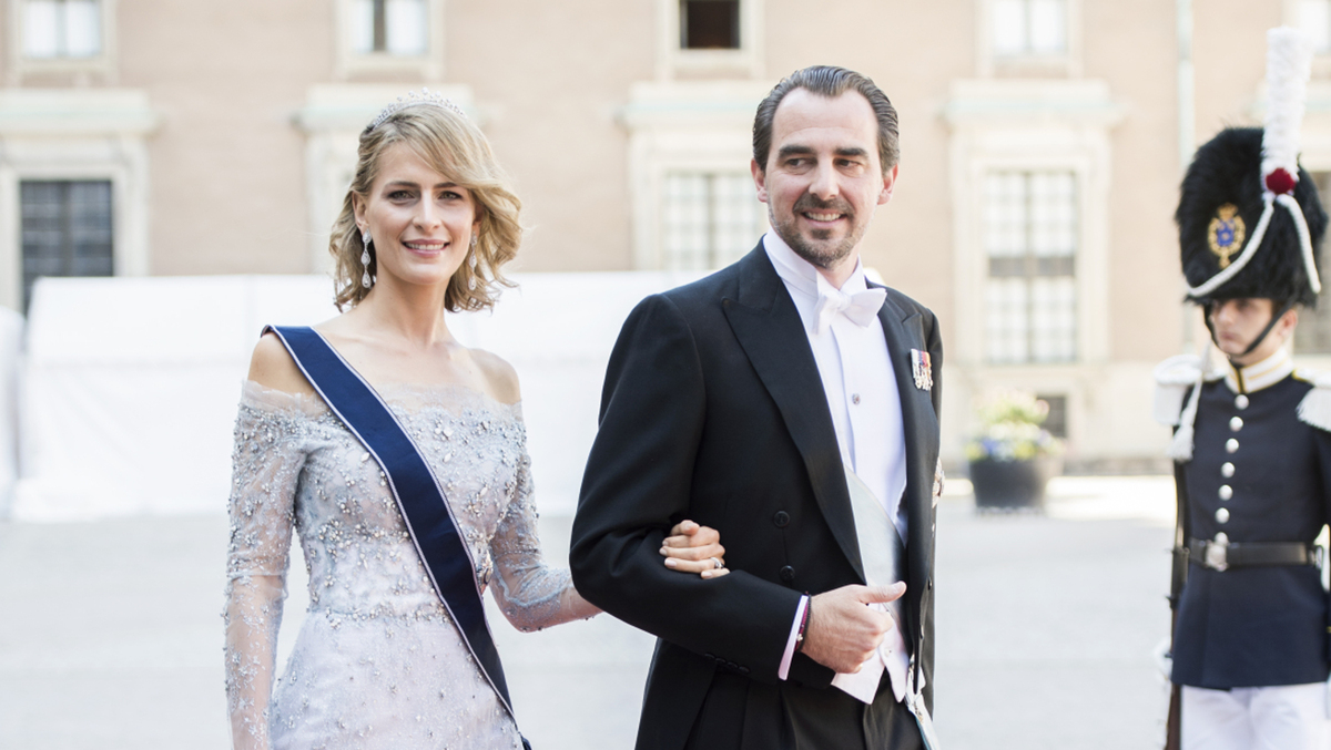 Prinsessan Tatiana och prins Nikolaos på Carl Philips och Sofias bröllop 2015.