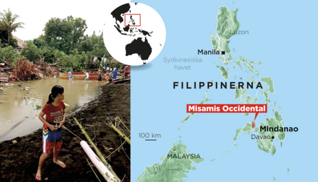 I provinsen Misamis Occidental på ön Mindanao har flera människor dött.