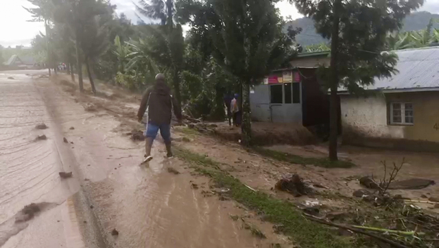Rwanda har drabbats av kraftiga översvämningar.