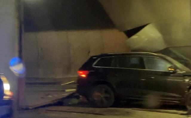 Det ble store skader i Damsgårdtunnelen etter ulykken.