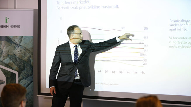<p><b>ROSER OSLO-OPPMYKNING:</b> Men administrerende direktør Christian Dreyer i Eiendom Norge mener det er dårlig timing å innskrenke bankenes muligheter til å gjøre unntak fra boliglånskravene.</p>