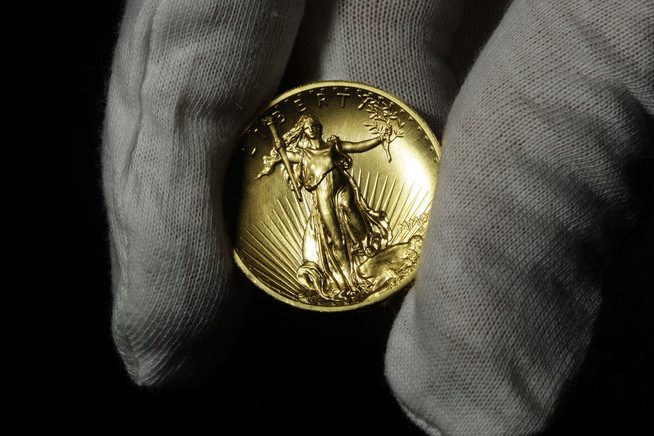 <p><b>ATTRAKTIV:</b> Gullmynten "Double Eagle" skulle ødlegges, men noen mynter ble spart og solgt til store summer flere tiår senere.<br/></p>