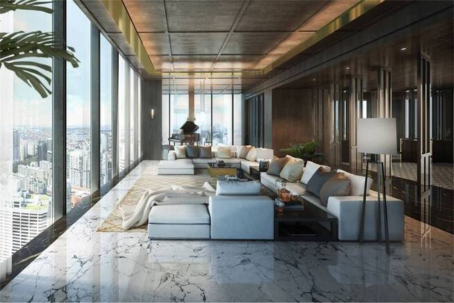 <p><b>LUKSUS:</b> Leiligheten har blant annet utsikt over kjente landemerket Marina Bay Sands.</p>