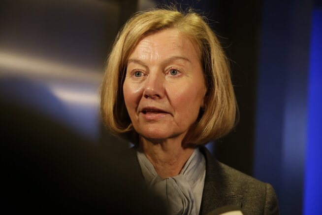 <p><b>IKKE I STOCKHOLM:</b> Tidligere Nordea Bank Norge-sjef Gunn Wærsted.</p>