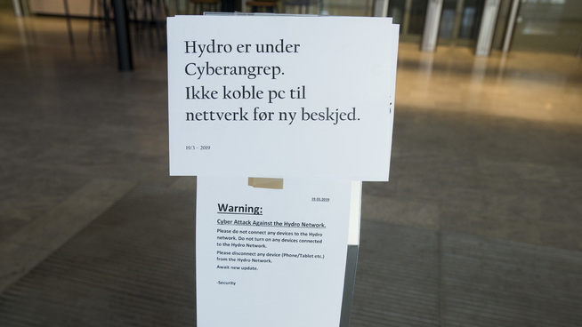 <p><b>ADVARTE ANSATTE:</b> Norsk Hydro varslet tirsdag alle sine ansatte om ikke å slå på pc da de er under et dataangrep.</p>