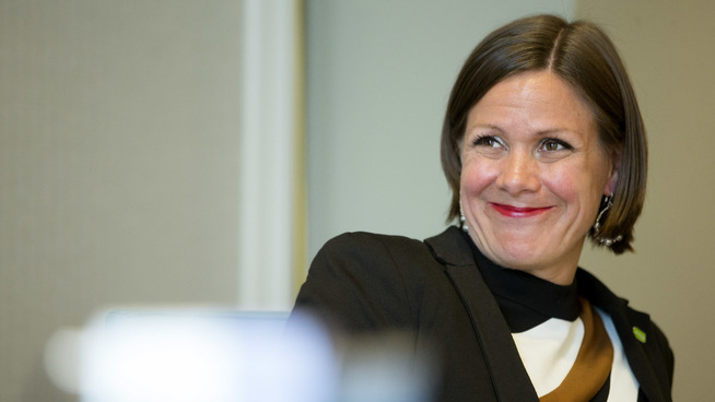 <p><b>– HAR FULLT TRØKK:</b> Mens boligtilbudet i Oslo fortsetter å halte, avviser boligbyråd Hanna E. Marcussen at de gjør for lite.</p>