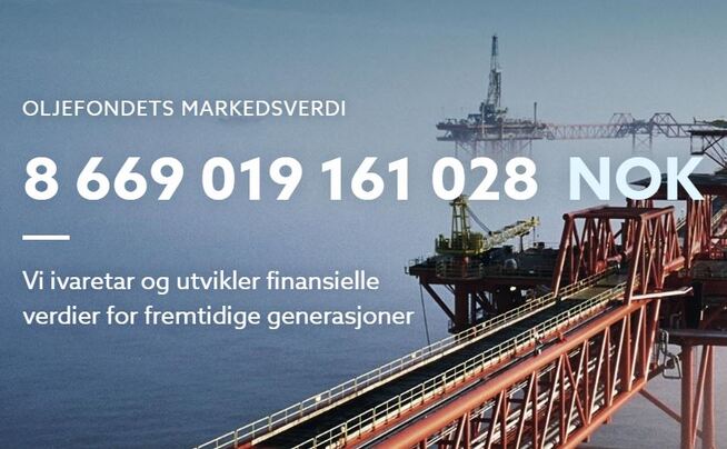 <p><b>NYE HØYDER:</b> Oljefondet var verdt 8669 milliarder kroner rundt klokken 19 torsdag.</p>