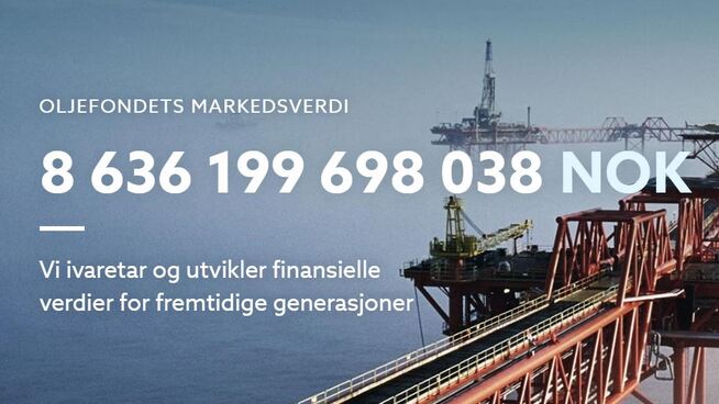 <p><b>STEG MYE:</b> Dette var Oljefondets verdi om kvelden den 20. desember 2017. Frem til februar falt verdien av fondet med flere hundre milliarder kroner, men nå er verdien igjen over toppnivåene fra sent i fjor. Blant årsakene er trolig stigende aksjekurser og en ny svekkelse av kronen.</p>