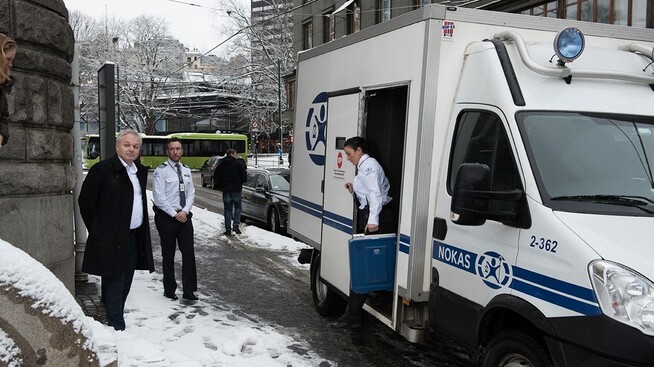 <p><b>I OSLO:</b> Her ankommer verdens dyreste mynt Oslo.</p>