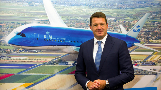 <p>PÅ VEI UT? Pieter Elbers, sjef for KLM.</p>