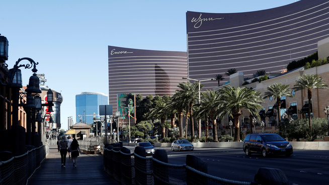 <p><b>530,8 MILLIONER:</b> Oljefondets egen oversikt viser at over en halv milliard kroner var investert i Wynn Resorts ved utgangen av 2016. Her sees det enorme kasinoet på The Strip i Las Vegas.</p>