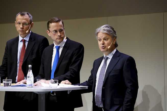 <p><b>MÅ SVARE FOR SEG:</b> Fra venstre: Erik Ekman, Snorre Storset og Casper von Koskull.</p>