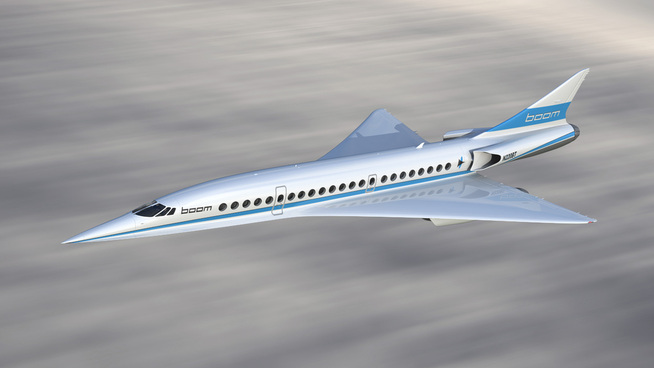 <p><b>TO the united STATES IN RAKETTFART:</b> With three engines to Bransons supersonic aircraft will take you across the Atlantic at twice the speed of today's airliners.</p>