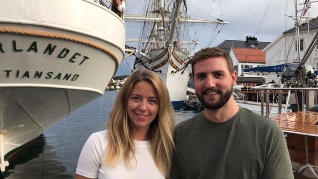 <p>Brim Explorers gründere: Daglig leder Agnes Árnadóttir og finansdirektør Espen Larsen-Hakkebo.</p>