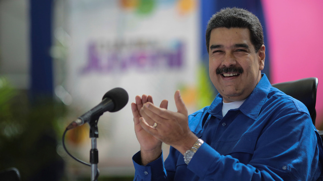 <p><b>PRESIDENTEN</b>: Nicolás Maduro har stort sett bare blitt avbildet smilende i året som gikk, selv om hans regjering har vært under sterkt press. </p>