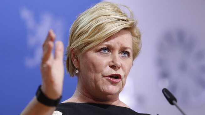 <p><b>HOLDER HODET KALDT:</b> Finansminister Siv Jensen mener at verden må gi USA mer tid til å utvikle handelspolitikken sin.</p>