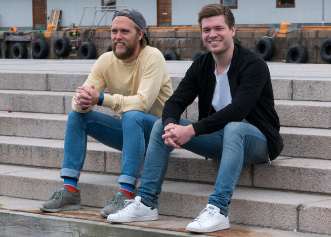 <p><b>FLUITO-GRÜNDERE:</b> Kent Robin Haugen (t.v.) og Gard Havelin drifter Fluito ved siden av fulltidsjobber. </p>