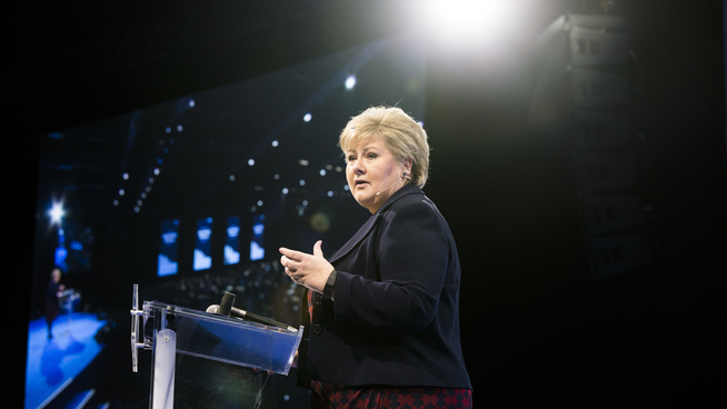 <p><b>KOM TIL ENIGHET:</b> Regjeringen, her ved statsminister Erna Solberg, er kommet til enighet med opposisjonen om et skatteforlik.</p>