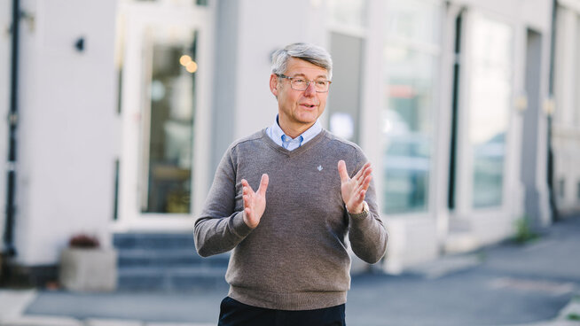 <p><b>IKKE HELT FORNØYD:</b> Generalsekretær Morten Andres Meyer i Huseiernes Landsforbund hadde håpet regjeringen kuttet enda mer.</p>